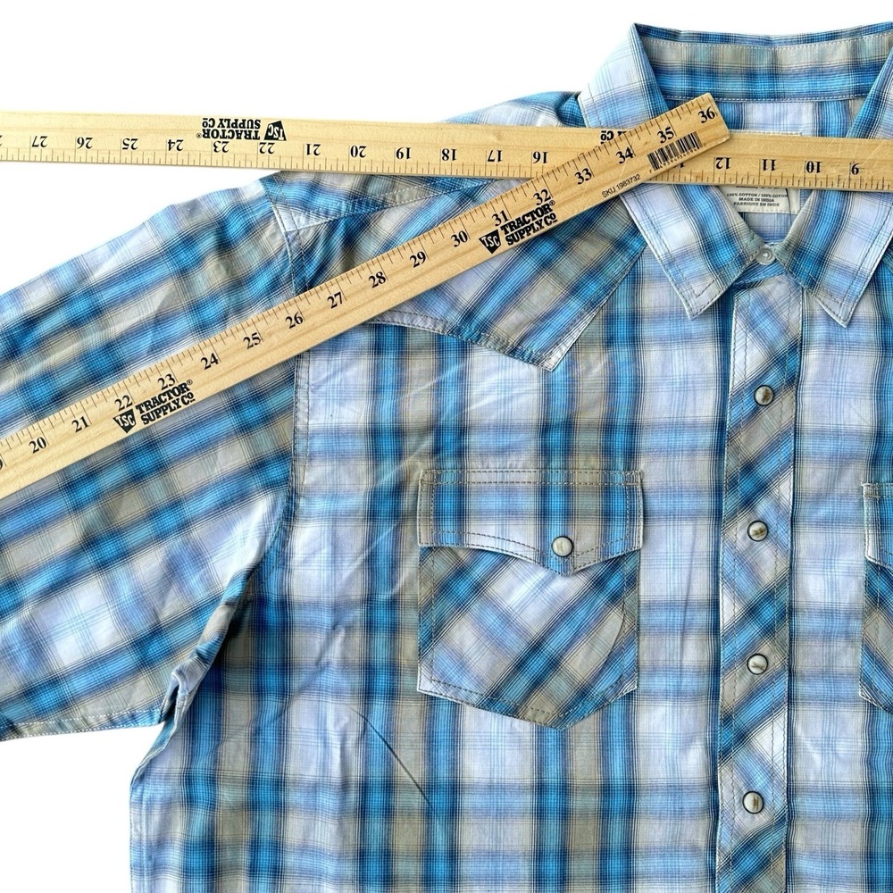 NEW Men's XXL ARIAT Orlando Retro‎ Fit Pearl Snap Western Shirt Long Sleeve - Picture 7 of 7